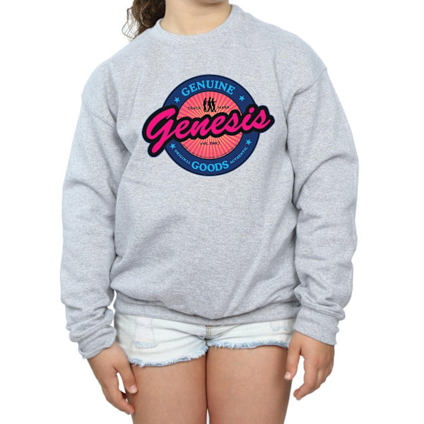 Genesis Girls Neon Logo Sweatshirt 5-6 år Sports Grey Sports Grey 5-6 Years