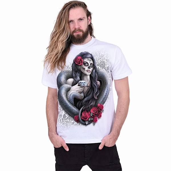 Spiral Direct Unisex Vuxen Poison Heart T-Shirt XL Vit White XL