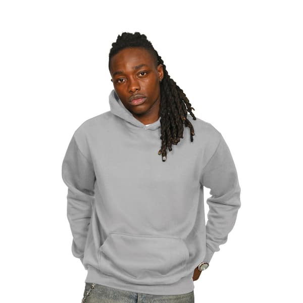 Casual Classics Unisex Vuxen Premium Kammad Bomull Oversized Huvtröja Lunar Grey S