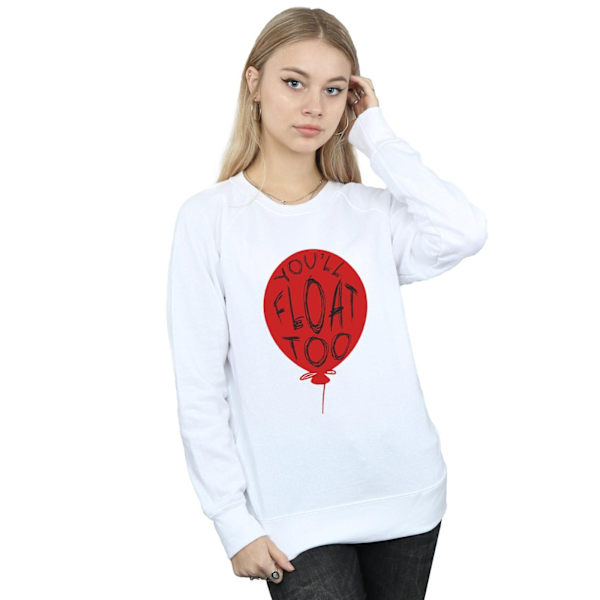 It Dam/Damer Pennywise You´ll Float Too Sweatshirt L Vit White L