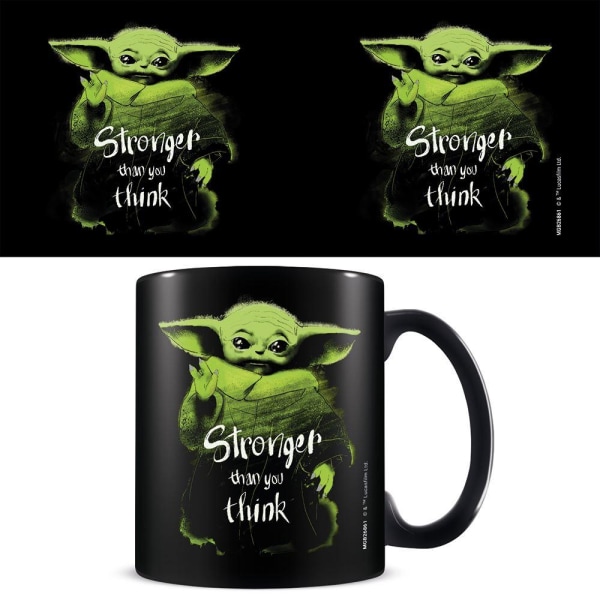 Star Wars: The Mandalorian Stronger Than You Think Mugg One Size Black/Green One Size