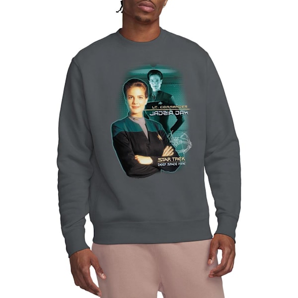Star Trek Unisex Vuxen Jadzia Dax Sweatshirt L Kolgrå Charcoal L