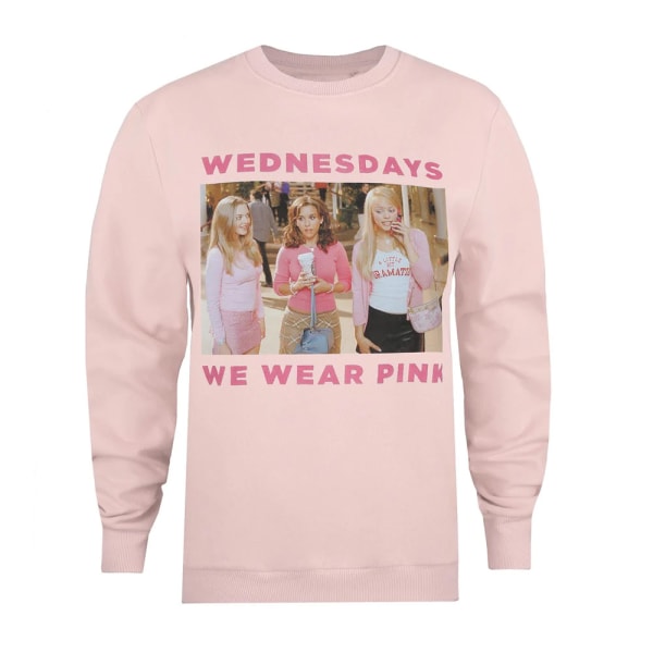 Mean Girls Womens/Ladies Pink Wednesdays Sweatshirt S ljusrosa Pale Pink S