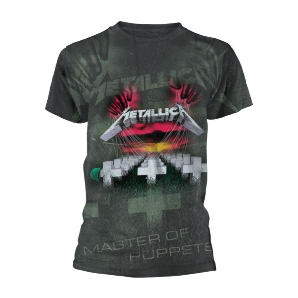 Metallica Unisex Vuxen Master Of Puppets T-shirt XL Grå Grey XL