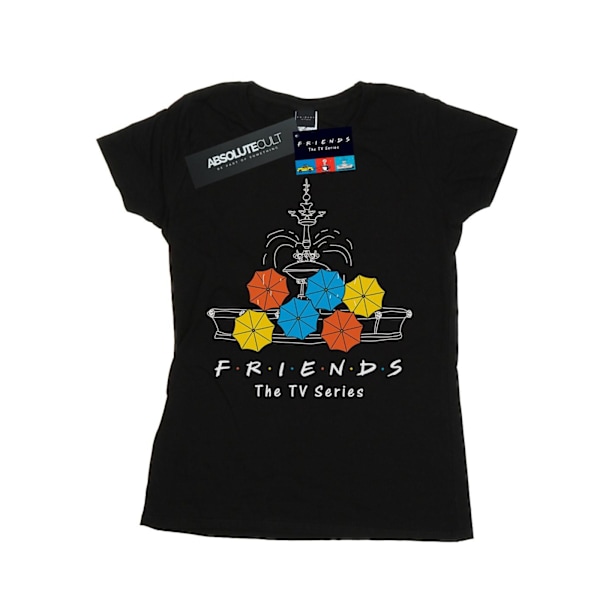 Friends Dam- och paraplyer bomull T-shirt för kvinnor/damer M B Black M