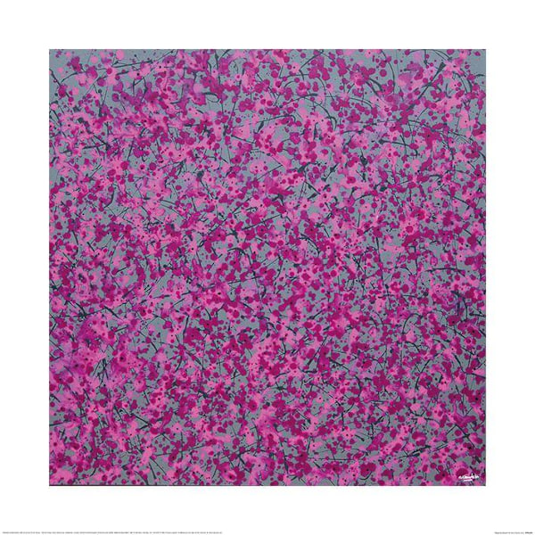 Simon Fairless Blossom Poster 60cm x 60cm Magenta/Grå Magenta/Grey 60cm x 60cm