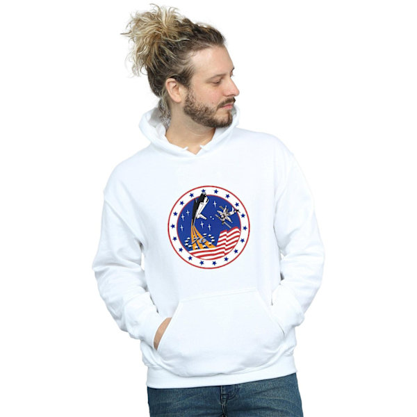 NASA Classic Rocket 76 Hoodie 3XL Vit White 3XL