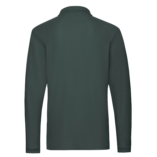 Fruit of the Loom Premium Pique långärmad poloskjorta S Forest Green S