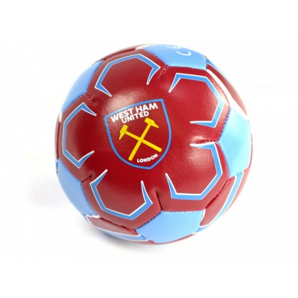 West Ham FC Official 4 Inch Mini Soft Football Mini Claret/Blue Claret/Blue Mini