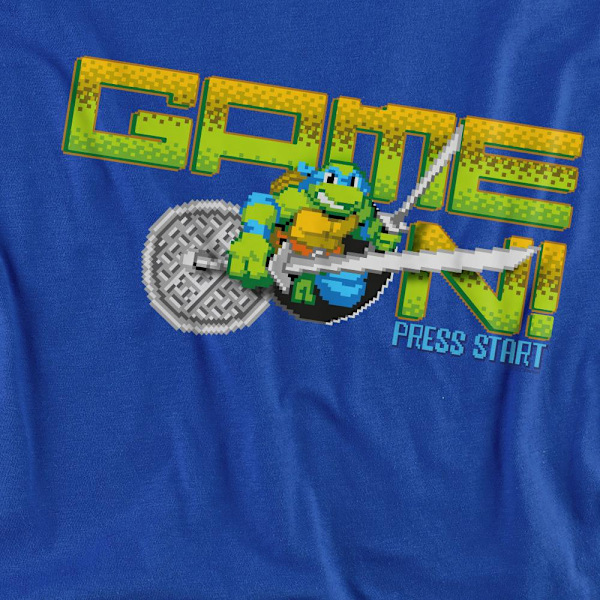 Teenage Mutant Ninja Turtles Unisex Vuxen Game On! T-Shirt XL R Royal Blue XL