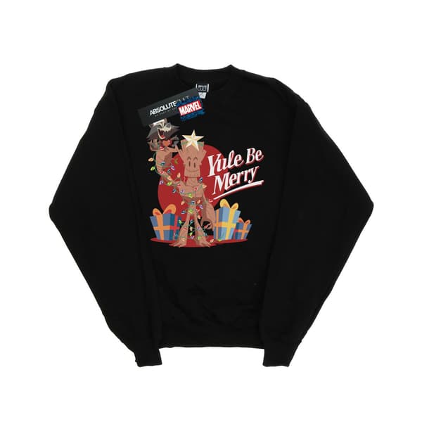 Marvel Pojkar Yule Be Merry Sweatshirt 3-4 år Svart Black 3-4 Years
