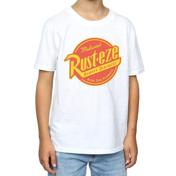 Cars Boys Rust-Eze Logo Bomull T-shirt 5-6 år Vit White 5-6 Years