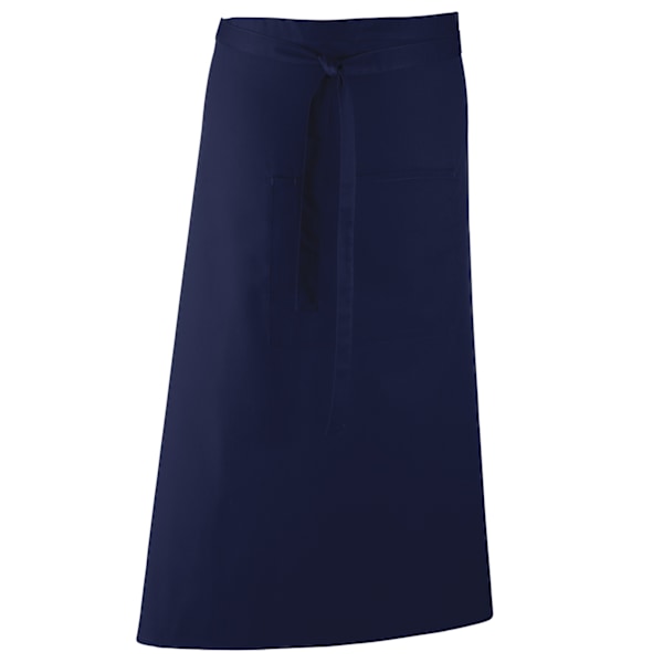 Premier Unisex Färger Bar Apron / Arbetskläder (Lång Continental S Navy One Size