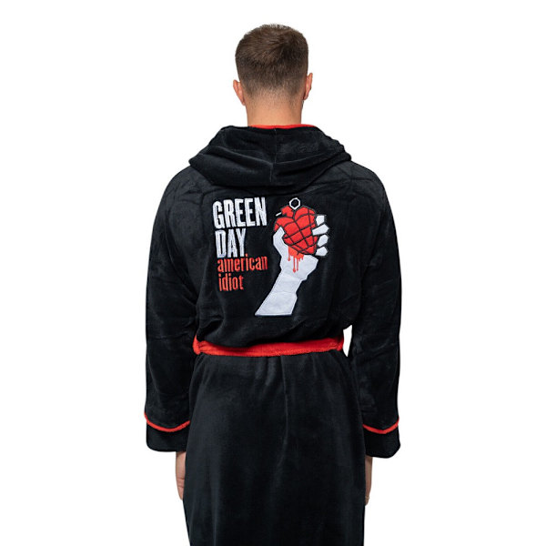 Green Day Unisex Vuxen American Idiot Badrock L-XL Svart/ Black/Red L-XL