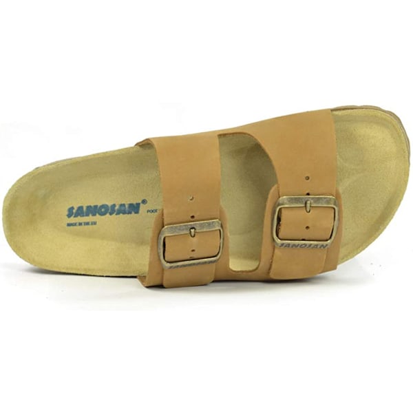 Sanosan Dam/Dam Aston Lädersandaler 5 UK Taupe Taupe 5 UK
