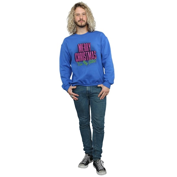 National Lampoon's Christmas Vacation Herr Kiss My Ass Sweatshirt Royal Blue XL