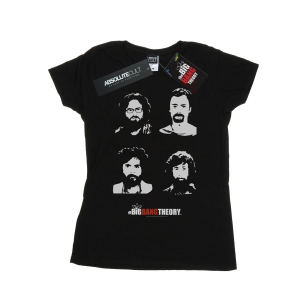 The Big Bang Theory Womens/Ladies Expedition Beards Cotton T-Sh Black S