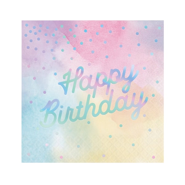 Creative Party Pappersservetter Iridescent Baby Shower (16-pack) Multicoloured One Size