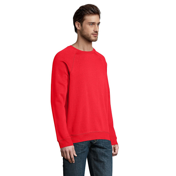 SOLS Unisex Adult Space Organic Raglan Sweatshirt XXS Röd Red XXS