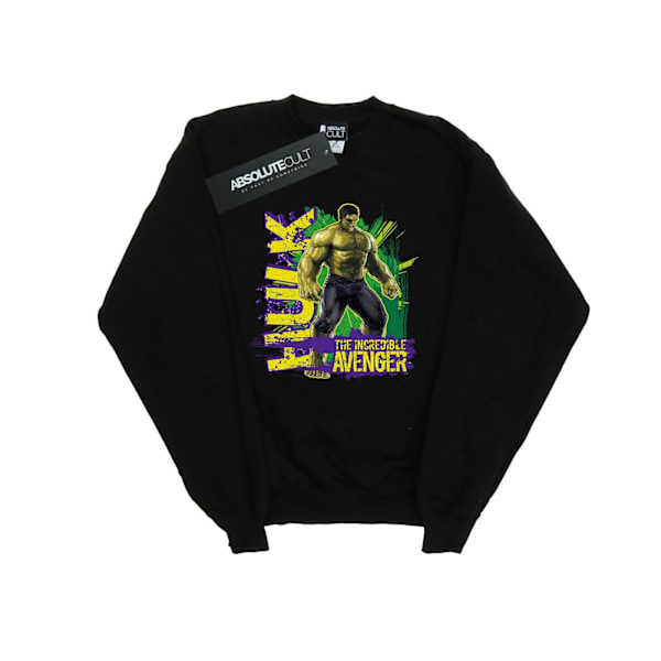 Marvel Girls Avengers Hulk Incredible Avenger Sweatshirt 9-11 år Black 9-11 Years