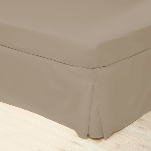 Belledorm Easycare Percale Platform Valance Superking Walnut Wh Walnut Whip Superking