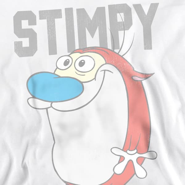 Ren & Stimpy Unisex Vuxen College Tröja M Vit White M