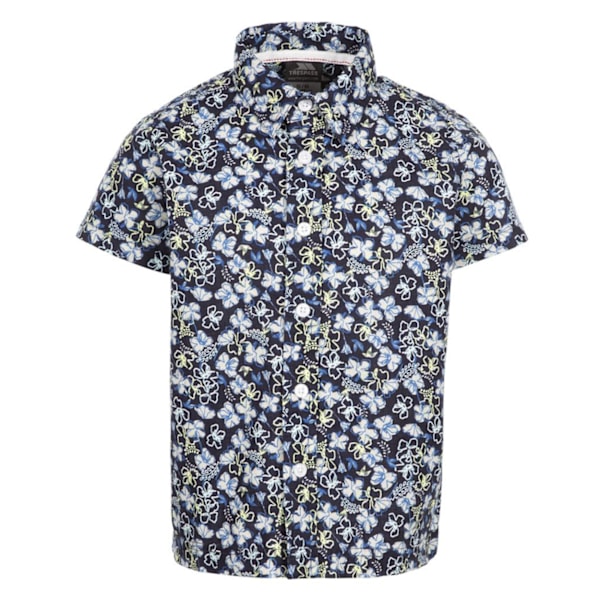 Trespass Boys Bizarr Casual Shirt 7-8 år Marinblå Navy 7-8 Years
