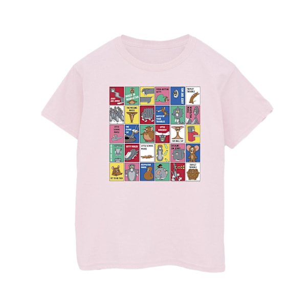 Tom And Jerry Dam/Damer Rutigt Bomull Boyfriend T-shirt Baby Pink XXL