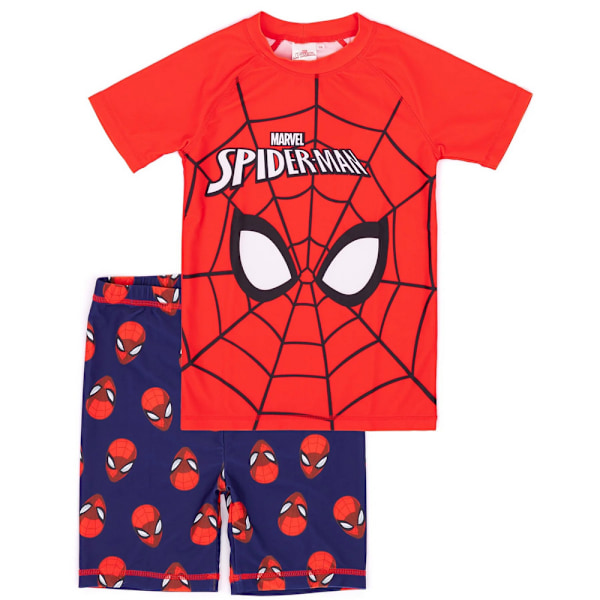 Spider-Man Badkläder Set Pojkar 2-3 År Röd/Blå Red/Blue 2-3 Years