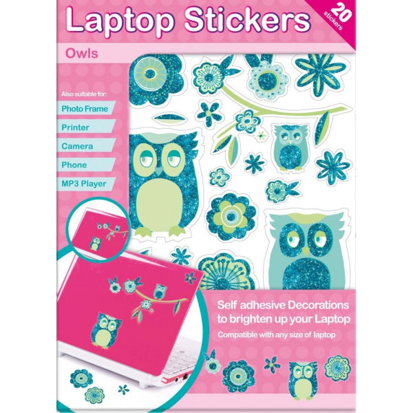 Anker Hearts & Flowers Stickers (Pack med 20) One Size Grön/Blå Green/Blue/White One Size