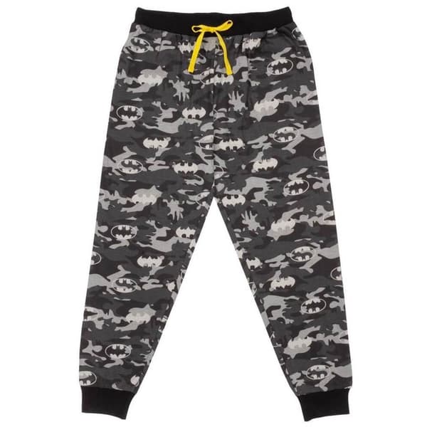 Batman Herrarnas Logotyp Camo Lång Pyjamas Set L Svart/Grå Black/Grey L