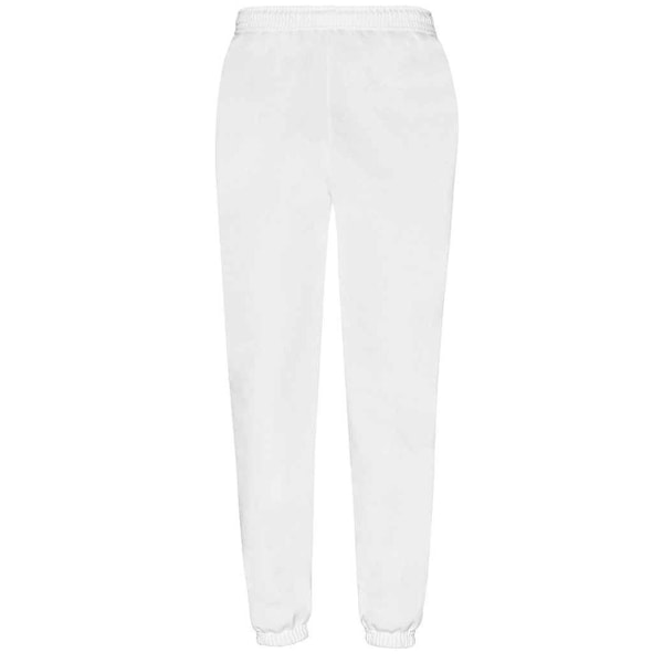 Fruit of the Loom herr Classic elastiska fållar Joggingbyxor White L