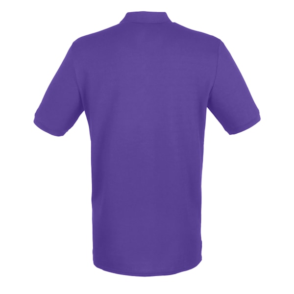 Henbury Herr Modern Fit Bomullspiké Poloskjorta XL Lila Purple XL