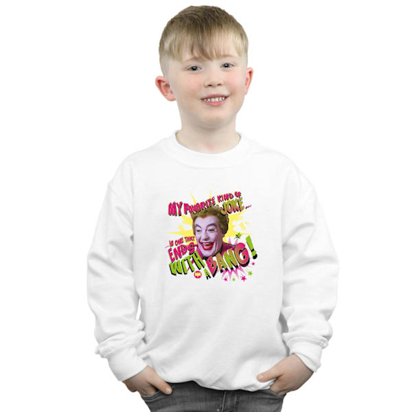 DC Comics Boys Batman TV-serie Joker Bang Sweatshirt 9-11 år White 9-11 Years