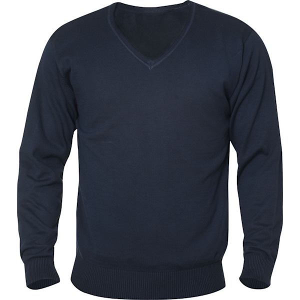 Clique Aston Stickad V-ringad Tröja 3XL Mörk Marinblå Dark Navy 3XL