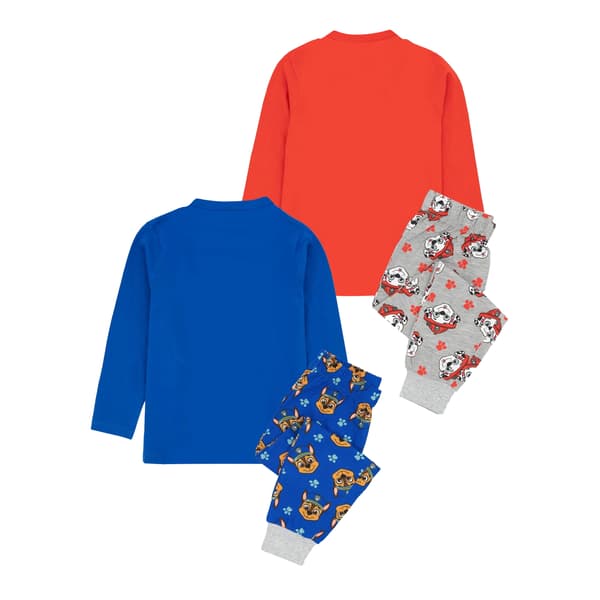 Paw Patrol Barnkläder/Barn Chase & Marshall Lång Pyjamas Set (2-pack) Blue/Red/Grey 3-4 Years
