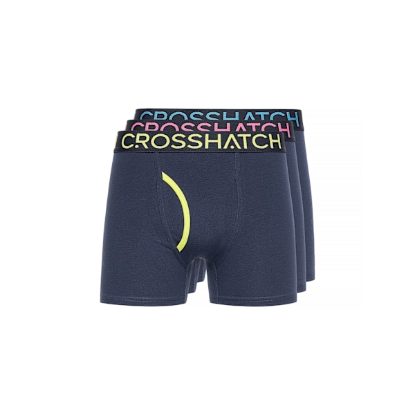 Crosshatch Herr Trioglow Boxer Shorts (3-pack) M Marinblå Navy M
