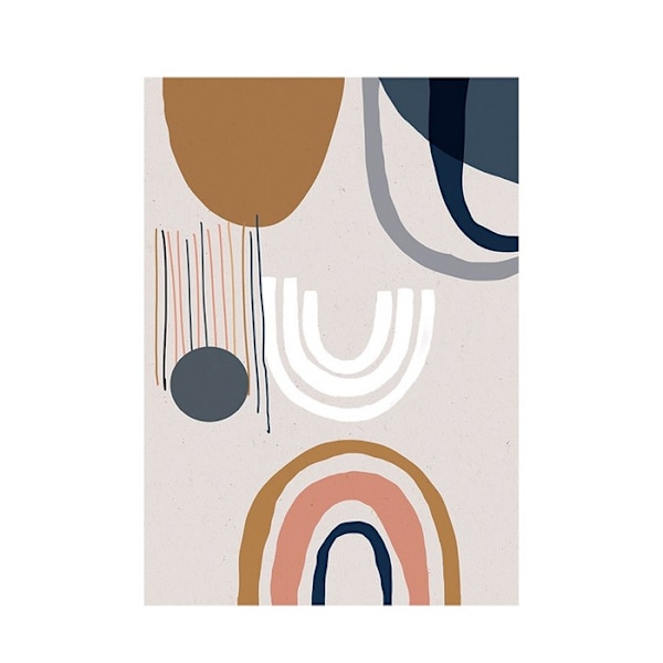 Summer Thornton Simplicity I Print 40cm x 30cm Brun/Rosa/Vit Brown/Pink/White 40cm x 30cm