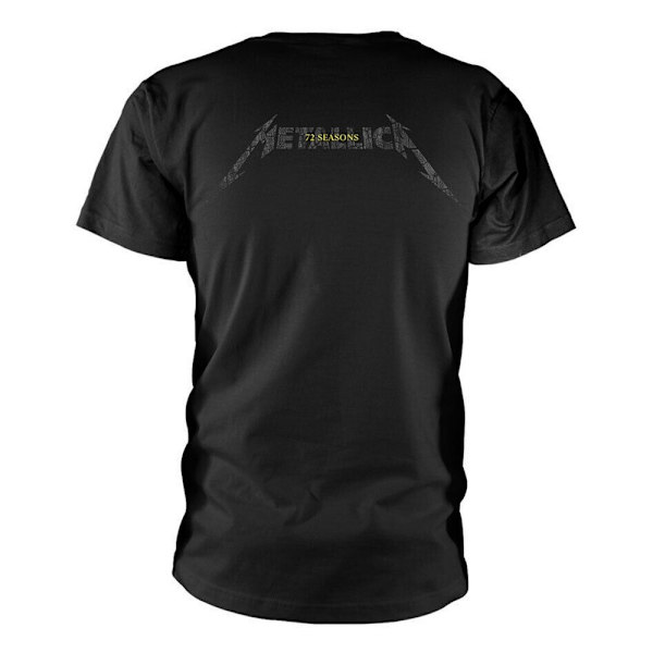 Metallica Unisex Vuxen Charred 72 T-shirt S Svart Black S