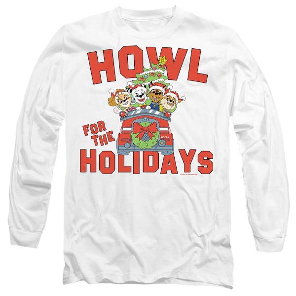 Paw Patrol Unisex Vuxen Yla För Julhelgen T-Shirt White M