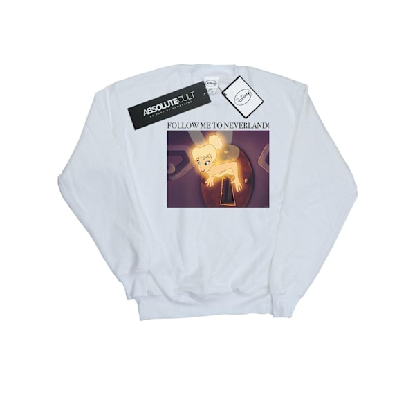 Disney Mens Tinker Bell Follow Me Sweatshirt 4XL Vit White 4XL
