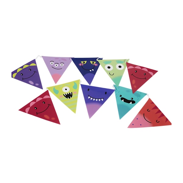 Smiffys Monster Halloween Vimpel En Storlek Flerfärgad Multicoloured One Size