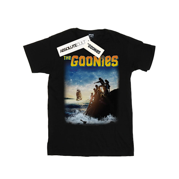 The Goonies Mens Ship Poster T-Shirt 4XL Svart Black 4XL