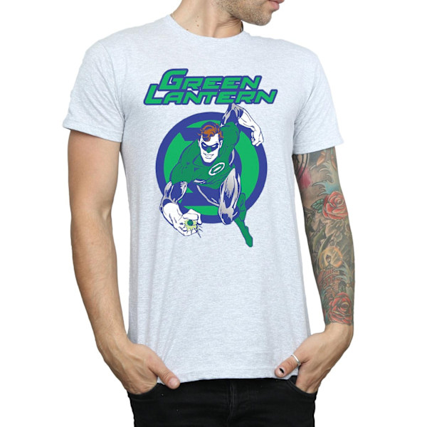 DC Comics Green Lantern Leap T-shirt L Sports Grey för män Sports Grey L