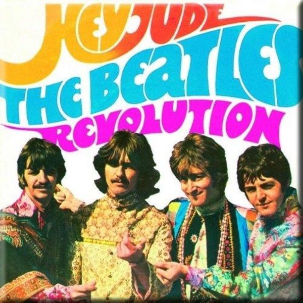 The Beatles Hey Jude/Revolution Kylskåpsmagnet En one size Multicol Multicoloured One Size