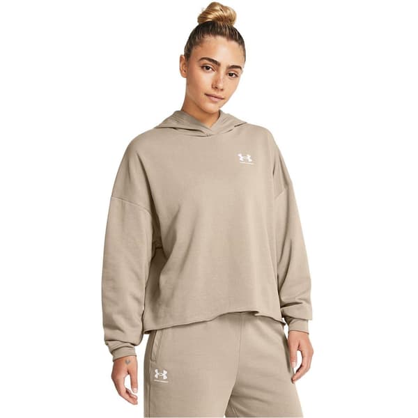 Under Armour Dam/Dam Rival Terry Performance Oversized Ho Brown 12 UK