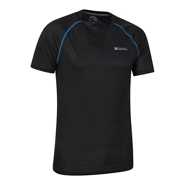 Mountain Warehouse Aero II T-shirt med korta ärmar för män, M, svart Black M