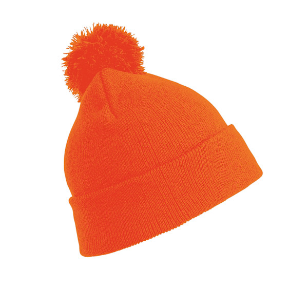 Result Winter Essentials Herr Pom Pom Mössa One Size Flo Orange Flo Orange One Size