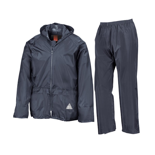 Result Unisex Vuxen Vattentät Jacka Och Byxor Set L Marinblå Navy L