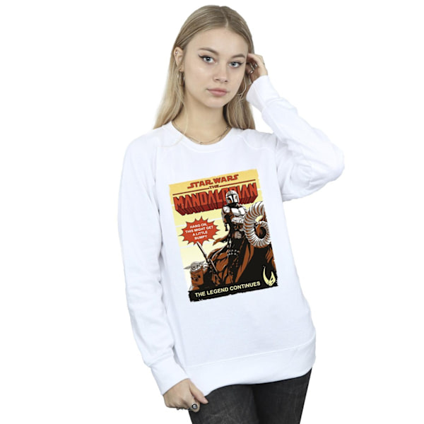Star Wars The Mandalorian Dam Bumpy Ride Sweatshirt M White M